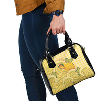 Hawaii Palaka Shoulder Handbag Cute Ripe Mango Turtle On The Waves
