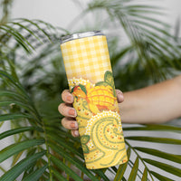 Hawaii Palaka Skinny Tumbler Cute Ripe Mango Turtle On The Waves