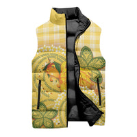 Hawaii Palaka Sleeveless Puffer Jacket Cute Ripe Mango Turtle On The Waves