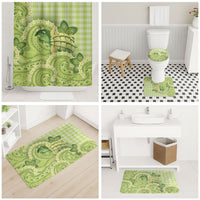 Hawaii Palaka Bathroom Set Cute Green Mango Turtle On The Waves