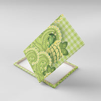 Hawaii Palaka Canvas Wall Art Cute Green Mango Turtle On The Waves