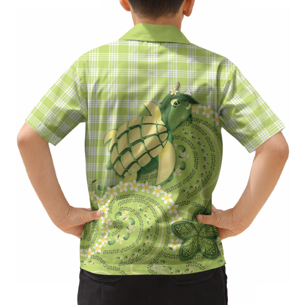 Hawaii Palaka Hawaiian Shirt Cute Green Mango Turtle On The Waves