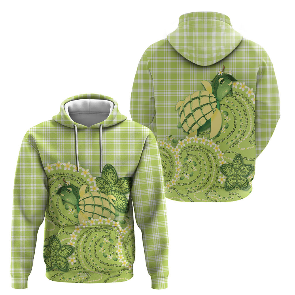 Hawaii Palaka Hoodie Cute Green Mango Turtle On The Waves