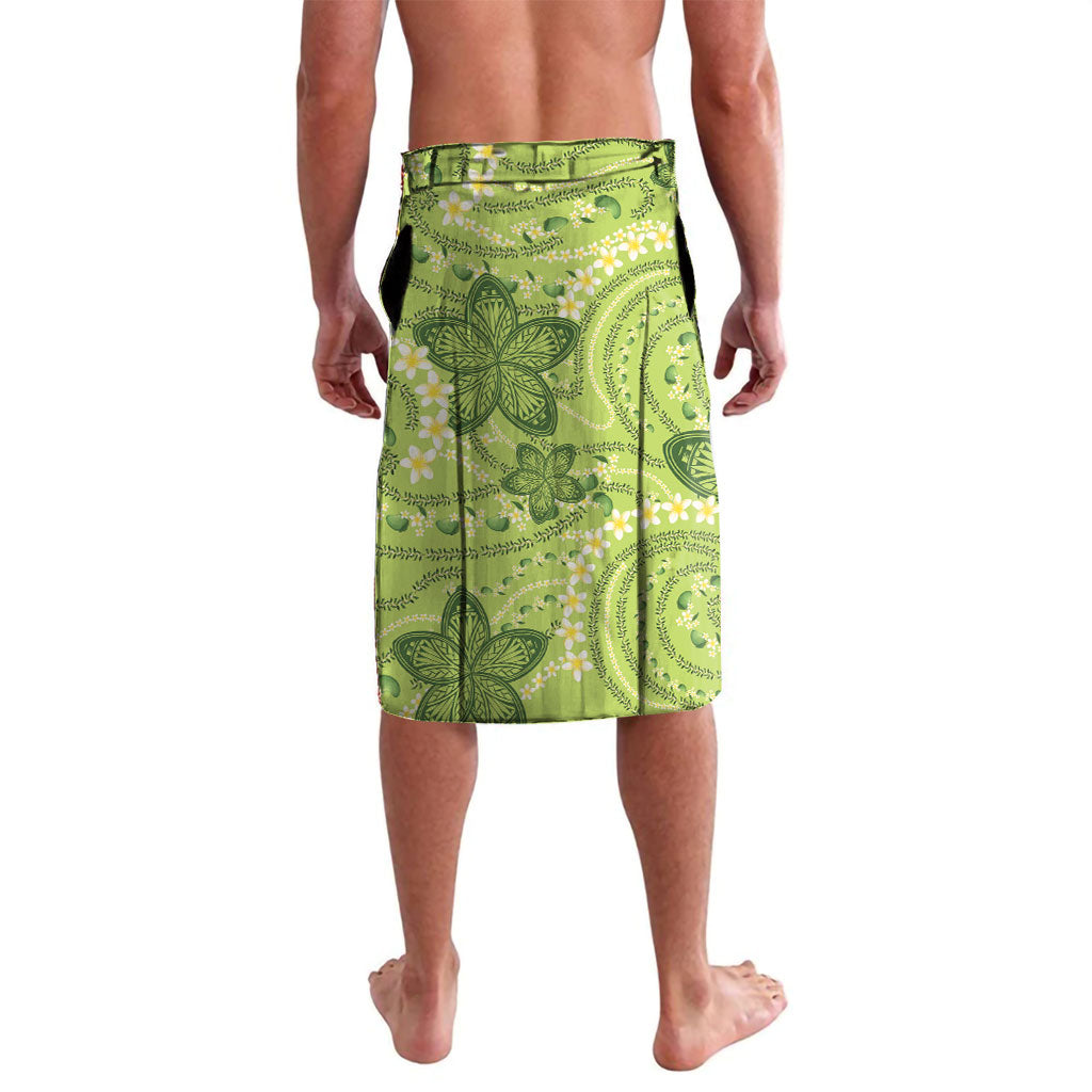 Hawaii Palaka Lavalava Cute Green Mango Turtle On The Waves