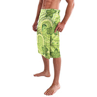 Hawaii Palaka Lavalava Cute Green Mango Turtle On The Waves