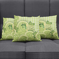 Hawaii Palaka Pillow Cover Cute Green Mango Turtle On The Waves