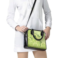 Hawaii Palaka Shoulder Handbag Cute Green Mango Turtle On The Waves