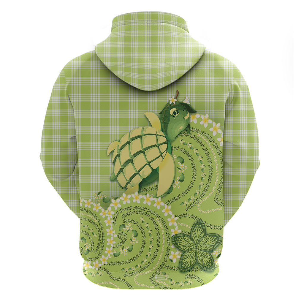 Hawaii Palaka Zip Hoodie Cute Green Mango Turtle On The Waves