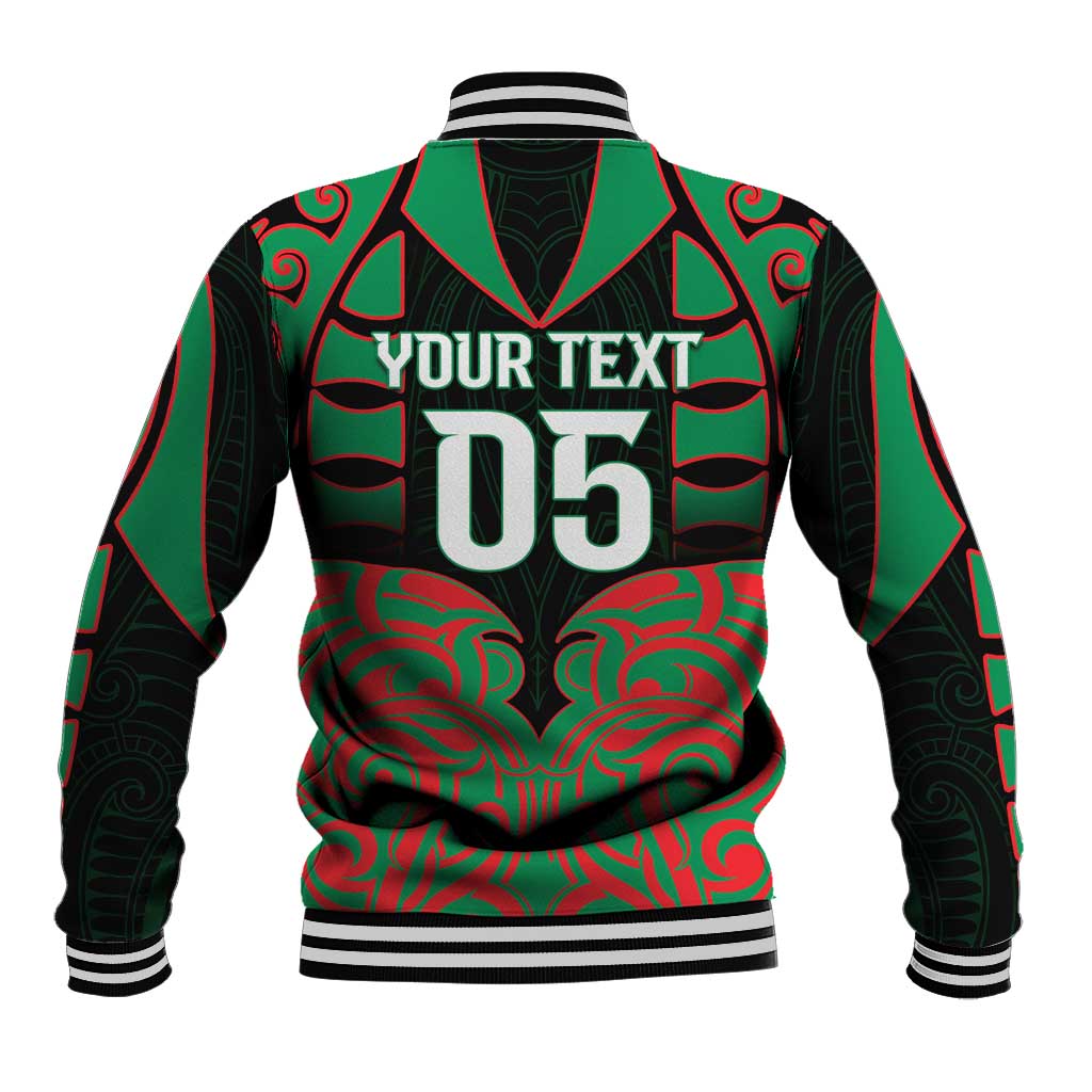 Custom Aotearoa Ngati Hine Baseball Jacket Maori Pattern New Zealand - Polynesian Pride