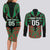 Custom Aotearoa Ngati Hine Couples Matching Long Sleeve Bodycon Dress and Long Sleeve Button Shirt Maori Pattern New Zealand - Polynesian Pride