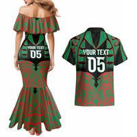 Custom Aotearoa Ngati Hine Couples Matching Mermaid Dress and Hawaiian Shirt Maori Pattern New Zealand DT05 - Polynesian Pride