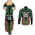 Custom Aotearoa Ngati Hine Couples Matching Summer Maxi Dress and Long Sleeve Button Shirt Maori Pattern New Zealand - Polynesian Pride