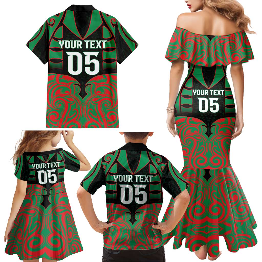Custom Aotearoa Ngati Hine Family Matching Mermaid Dress and Hawaiian Shirt Maori Pattern New Zealand DT05 - Polynesian Pride