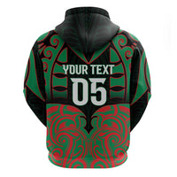 Custom Aotearoa Ngati Hine Hoodie Maori Pattern New Zealand - Polynesian Pride