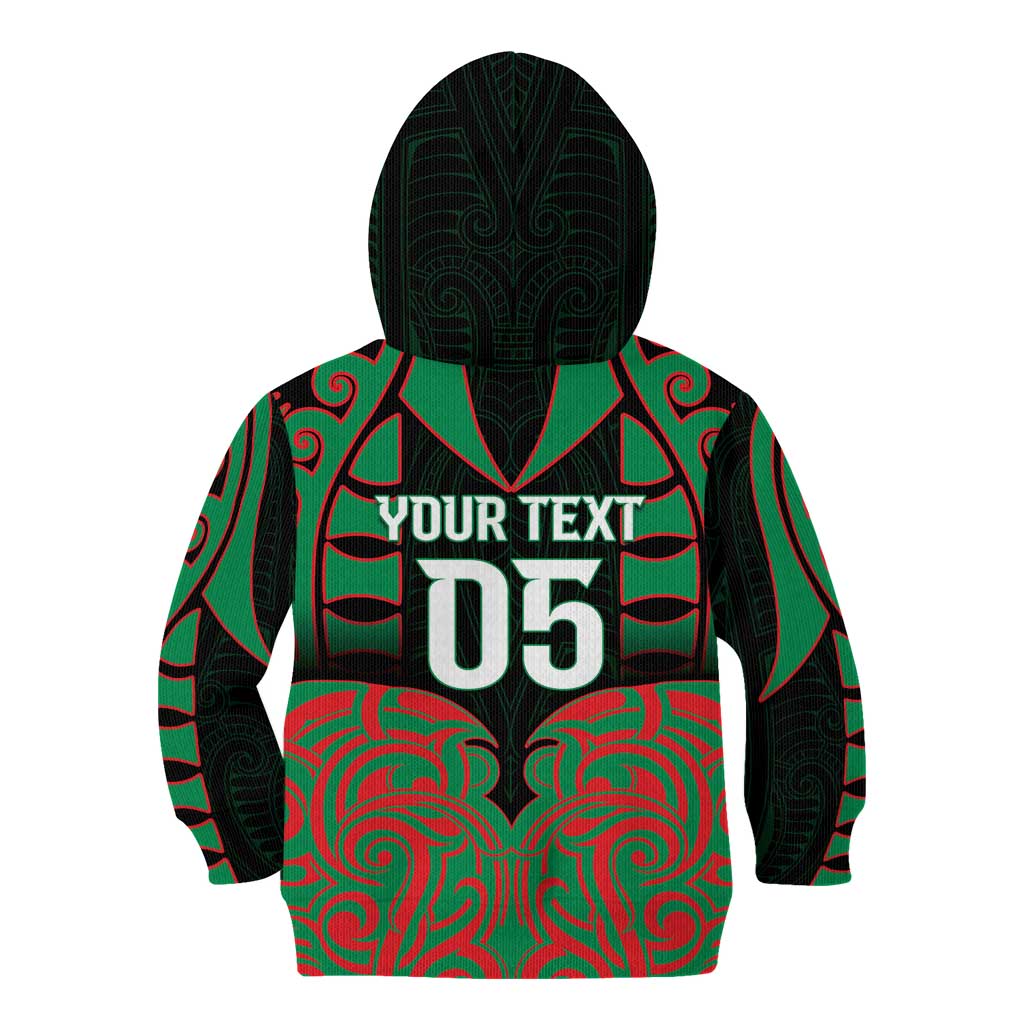 Custom Aotearoa Ngati Hine Kid Hoodie Maori Pattern New Zealand - Polynesian Pride
