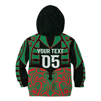Custom Aotearoa Ngati Hine Kid Hoodie Maori Pattern New Zealand - Polynesian Pride