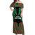 Custom Aotearoa Ngati Hine Off Shoulder Maxi Dress Maori Pattern New Zealand - Polynesian Pride