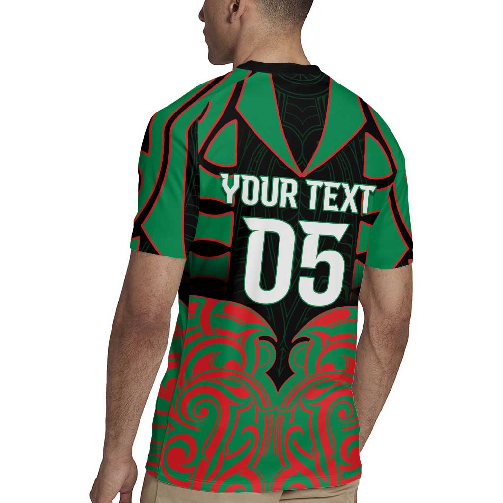 Custom Aotearoa Ngati Hine Rugby Jersey Maori Pattern New Zealand - Polynesian Pride