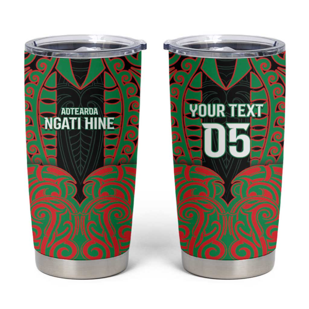 Custom Aotearoa Ngati Hine Tumbler Cup Maori Pattern New Zealand - Polynesian Pride