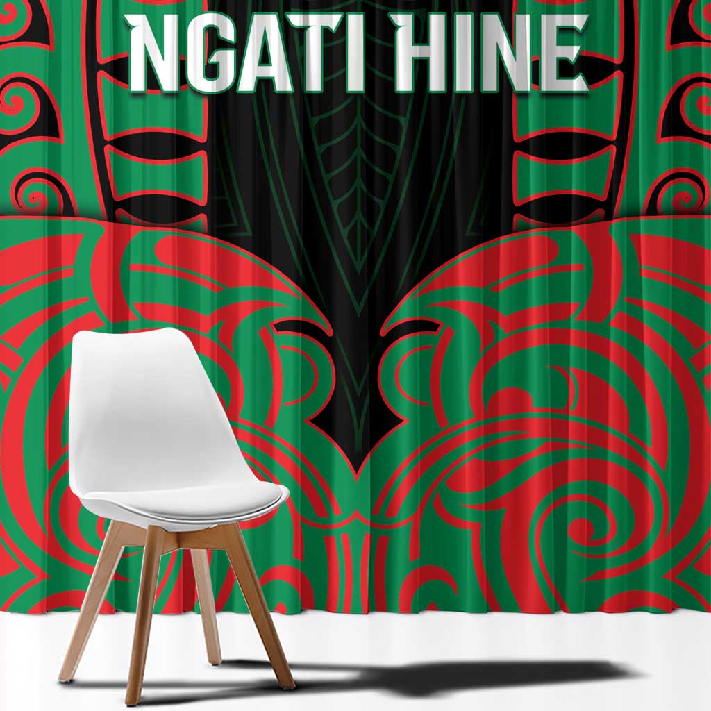 Aotearoa Ngati Hine Window Curtain Maori Pattern New Zealand - Polynesian Pride