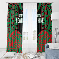 Aotearoa Ngati Hine Window Curtain Maori Pattern New Zealand - Polynesian Pride