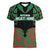 Custom Aotearoa Ngati Hine Women V-Neck T-Shirt Maori Pattern New Zealand - Polynesian Pride