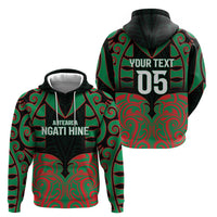 Custom Aotearoa Ngati Hine Zip Hoodie Maori Pattern New Zealand - Polynesian Pride