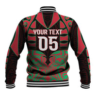 Custom Aotearoa Tuhoe Baseball Jacket Maori Pattern New Zealand - Polynesian Pride