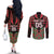 Custom Aotearoa Tuhoe Couples Matching Off The Shoulder Long Sleeve Dress and Long Sleeve Button Shirt Maori Pattern New Zealand - Polynesian Pride