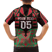 Custom Aotearoa Tuhoe Family Matching Off Shoulder Maxi Dress and Hawaiian Shirt Maori Pattern New Zealand DT05 - Polynesian Pride