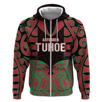 Custom Aotearoa Tuhoe Hoodie Maori Pattern New Zealand - Polynesian Pride