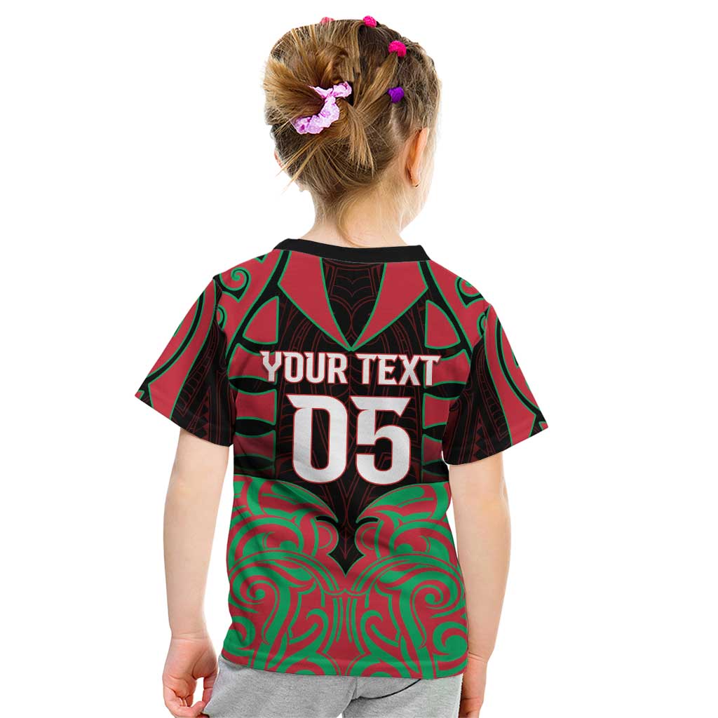 Custom Aotearoa Tuhoe Kid T Shirt Maori Pattern New Zealand - Polynesian Pride