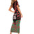 Custom Aotearoa Tuhoe Short Sleeve Bodycon Dress Maori Pattern New Zealand - Polynesian Pride