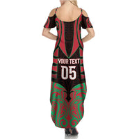 Custom Aotearoa Tuhoe Summer Maxi Dress Maori Pattern New Zealand - Polynesian Pride