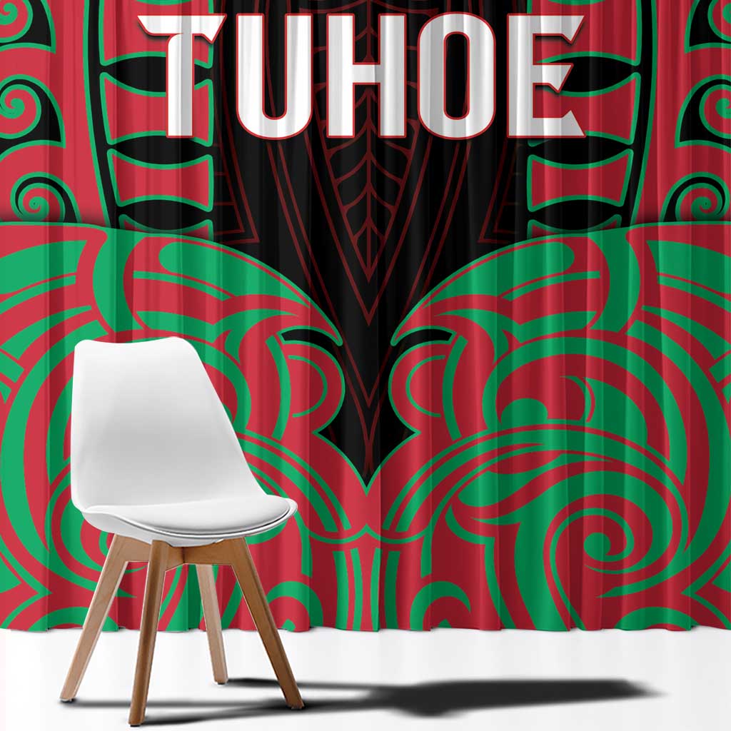 Aotearoa Tuhoe Window Curtain Maori Pattern New Zealand - Polynesian Pride