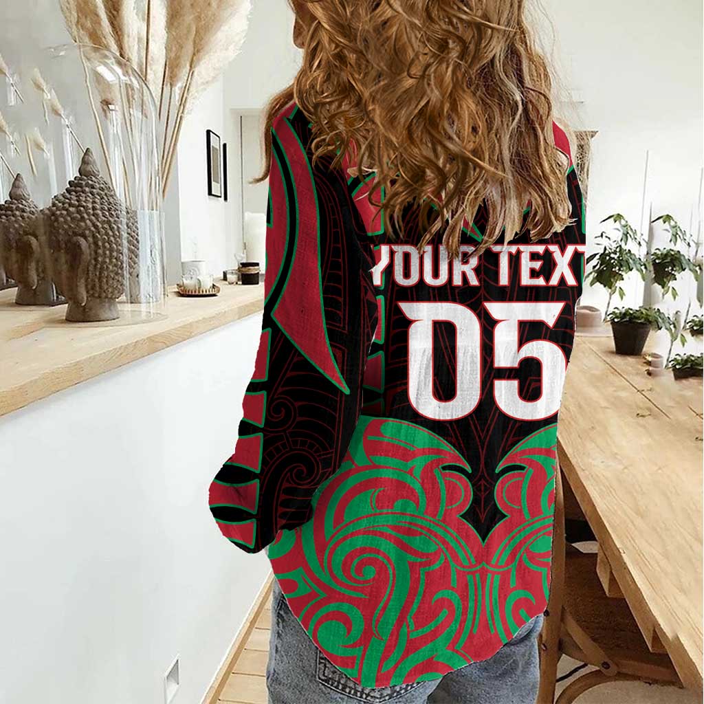 Custom Aotearoa Tuhoe Women Casual Shirt Maori Pattern New Zealand - Polynesian Pride