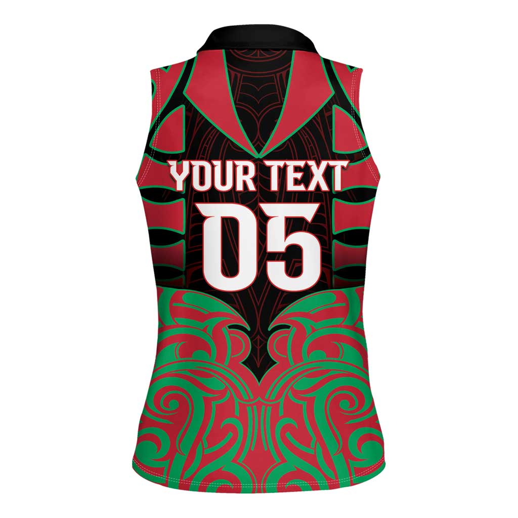 Custom Aotearoa Tuhoe Women Sleeveless Polo Shirt Maori Pattern New Zealand - Polynesian Pride