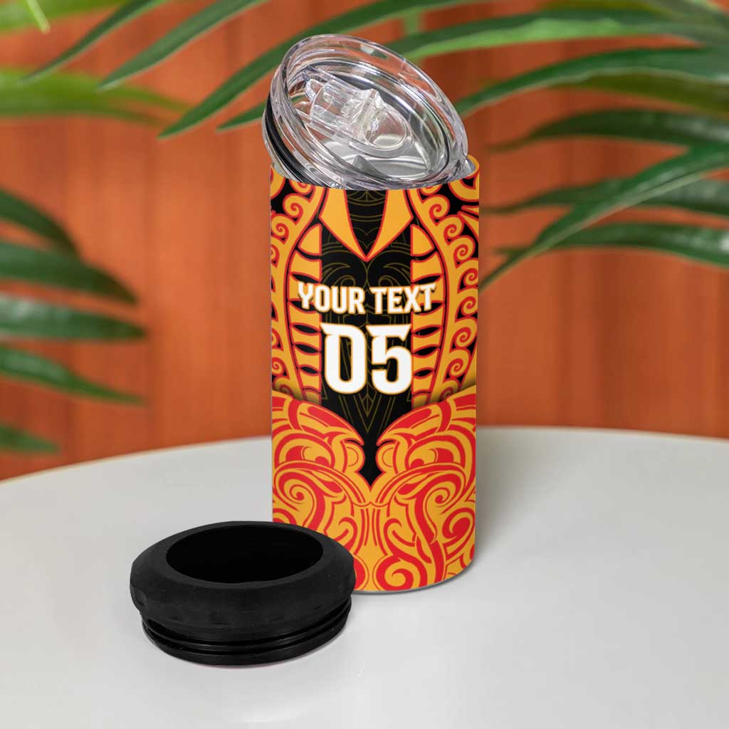 Custom Aotearoa Waikato 4 in 1 Can Cooler Tumbler Maori Pattern New Zealand - Polynesian Pride