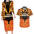 Custom Aotearoa Waikato Couples Matching Long Sleeve Bodycon Dress and Hawaiian Shirt Maori Pattern New Zealand - Polynesian Pride