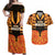 Custom Aotearoa Waikato Couples Matching Off Shoulder Maxi Dress and Hawaiian Shirt Maori Pattern New Zealand - Polynesian Pride