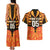 Custom Aotearoa Waikato Couples Matching Tank Maxi Dress and Hawaiian Shirt Maori Pattern New Zealand - Polynesian Pride