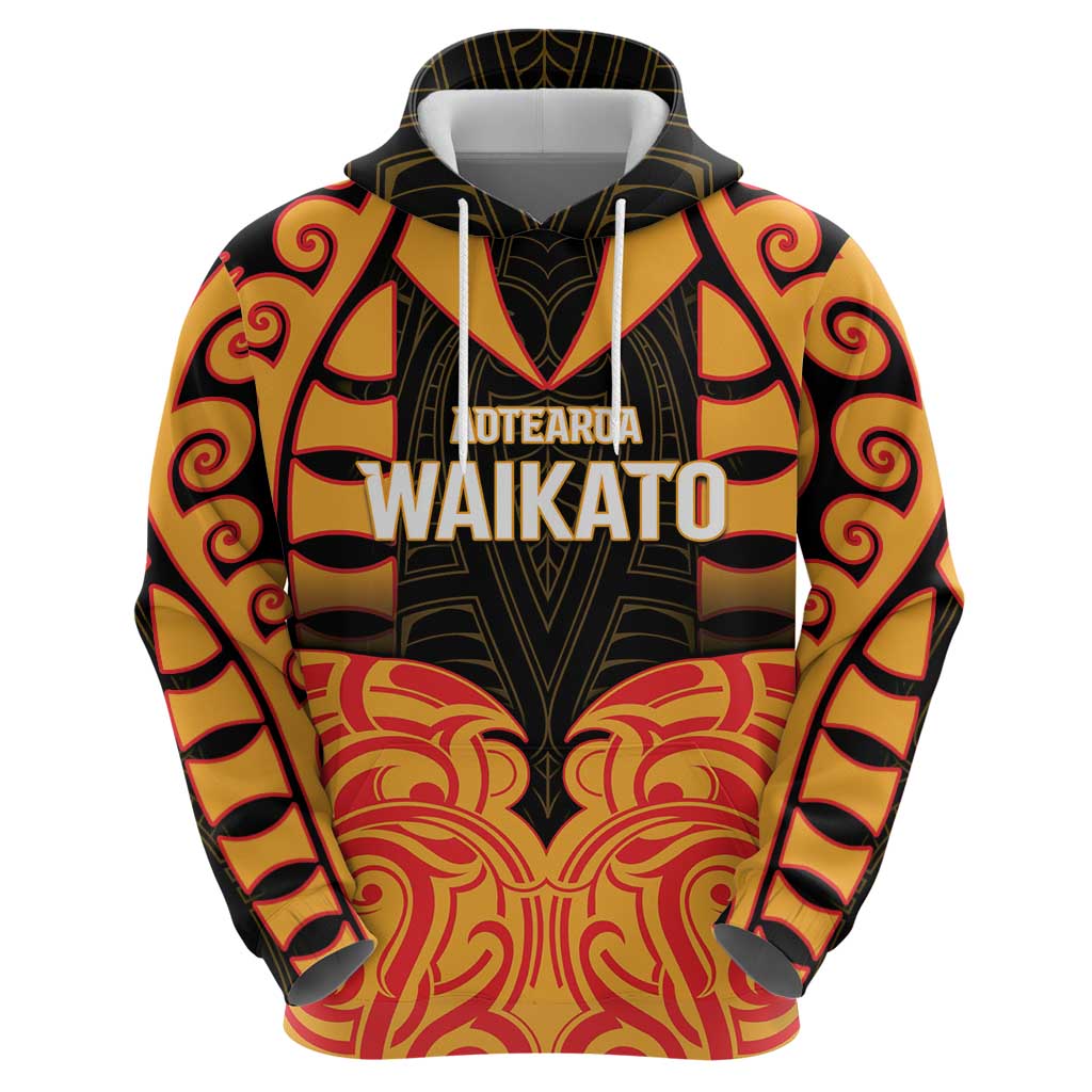 Custom Aotearoa Waikato Hoodie Maori Pattern New Zealand - Polynesian Pride