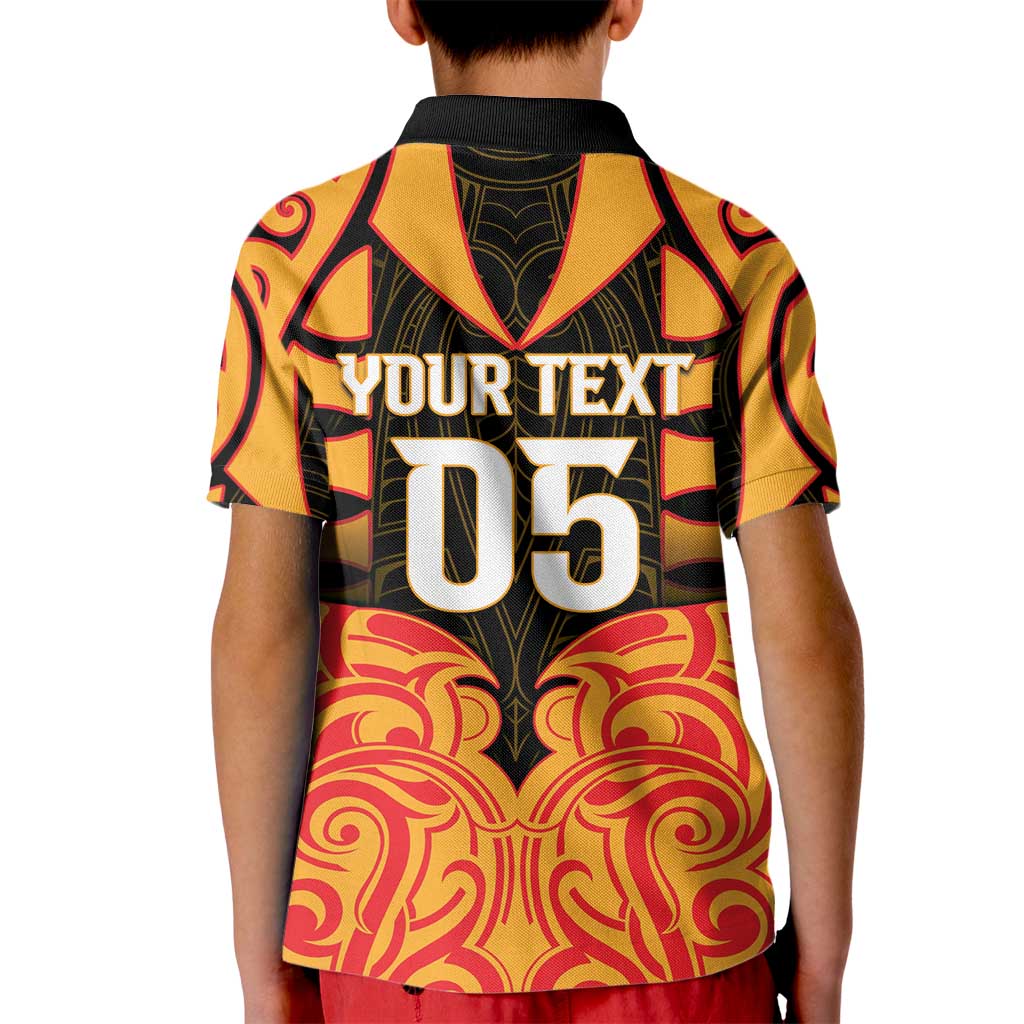 Custom Aotearoa Waikato Kid Polo Shirt Maori Pattern New Zealand DT05 - Polynesian Pride