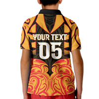 Custom Aotearoa Waikato Kid Polo Shirt Maori Pattern New Zealand DT05 - Polynesian Pride