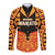 Custom Aotearoa Waikato Long Sleeve Button Shirt Maori Pattern New Zealand - Polynesian Pride
