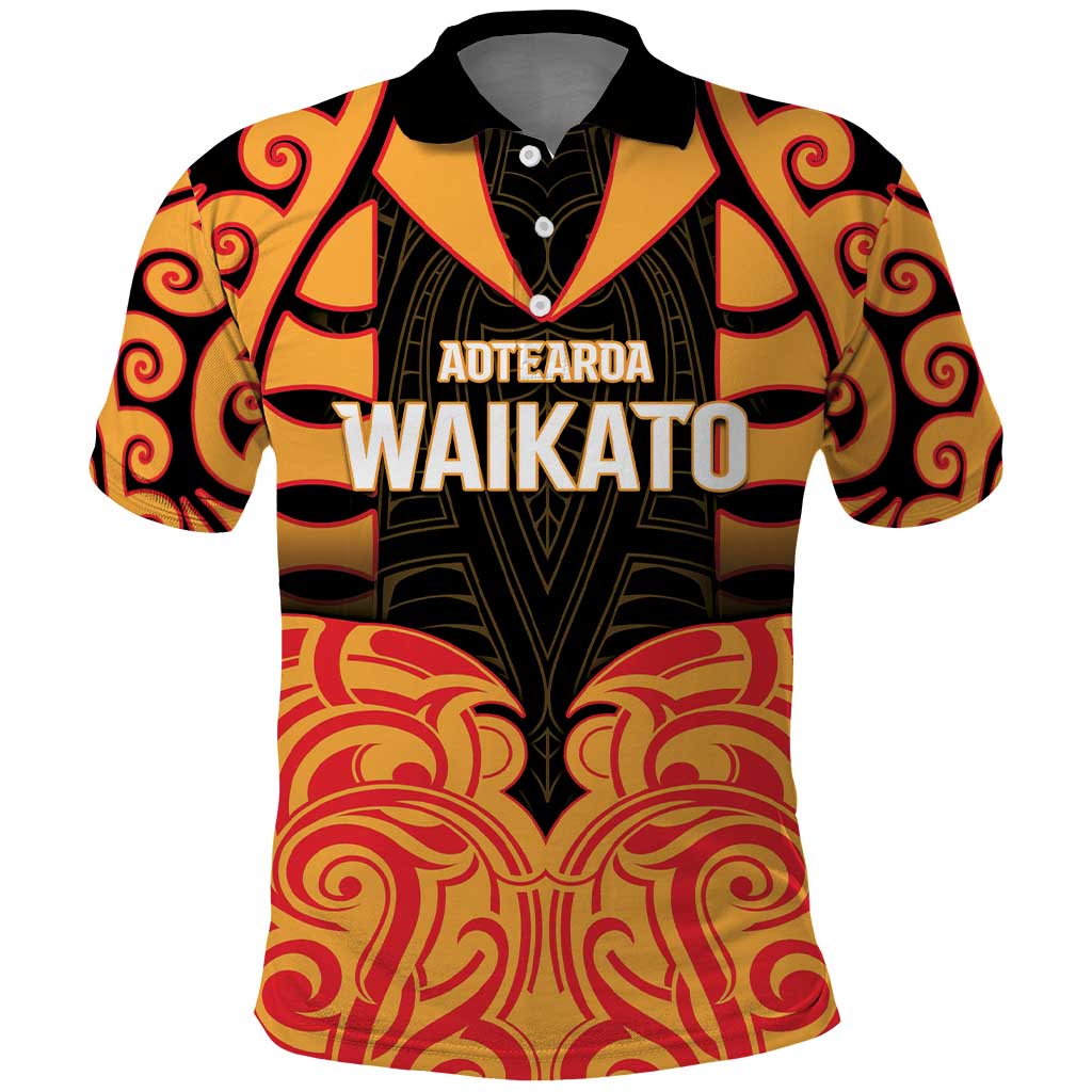 Custom Aotearoa Waikato Polo Shirt Maori Pattern New Zealand - Polynesian Pride