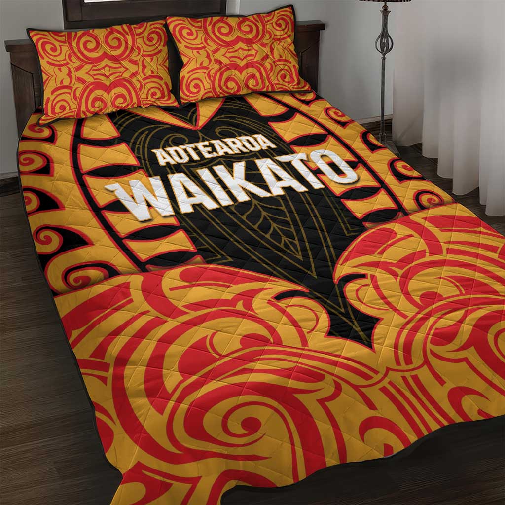 Aotearoa Waikato Quilt Bed Set Maori Pattern New Zealand - Polynesian Pride