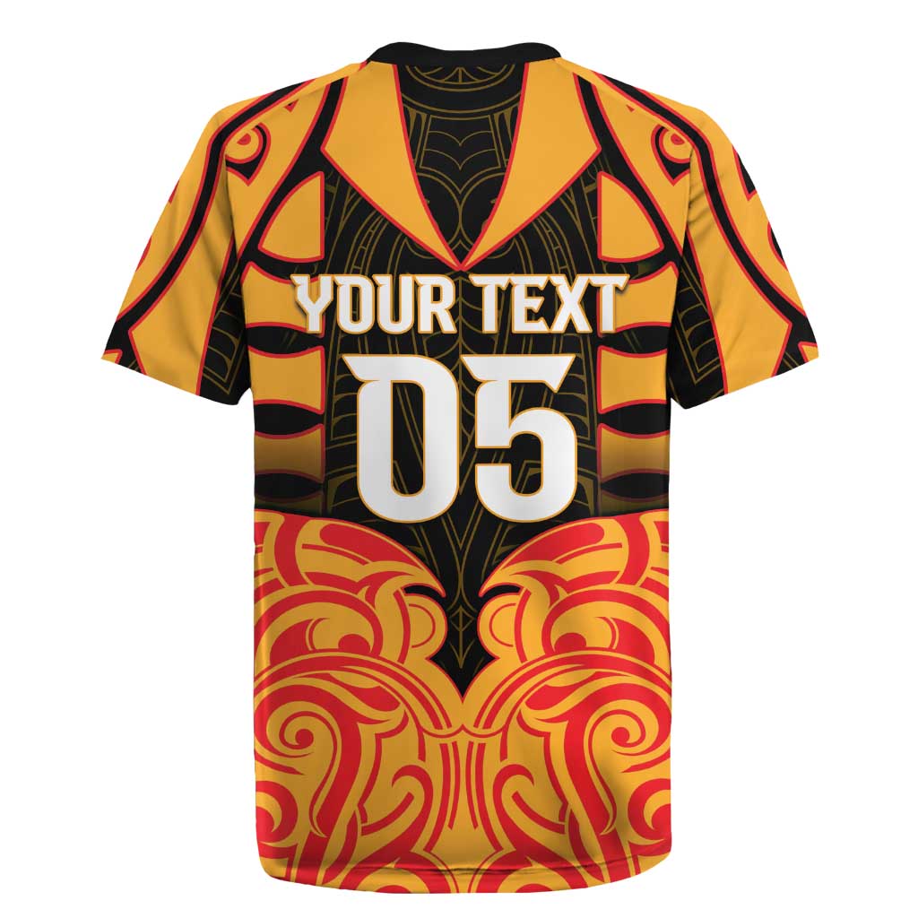 Custom Aotearoa Waikato Rugby Jersey Maori Pattern New Zealand - Polynesian Pride