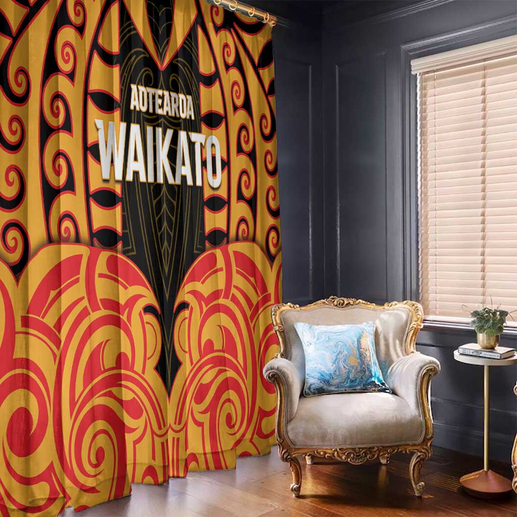 Aotearoa Waikato Window Curtain Maori Pattern New Zealand - Polynesian Pride