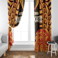 Aotearoa Waikato Window Curtain Maori Pattern New Zealand - Polynesian Pride